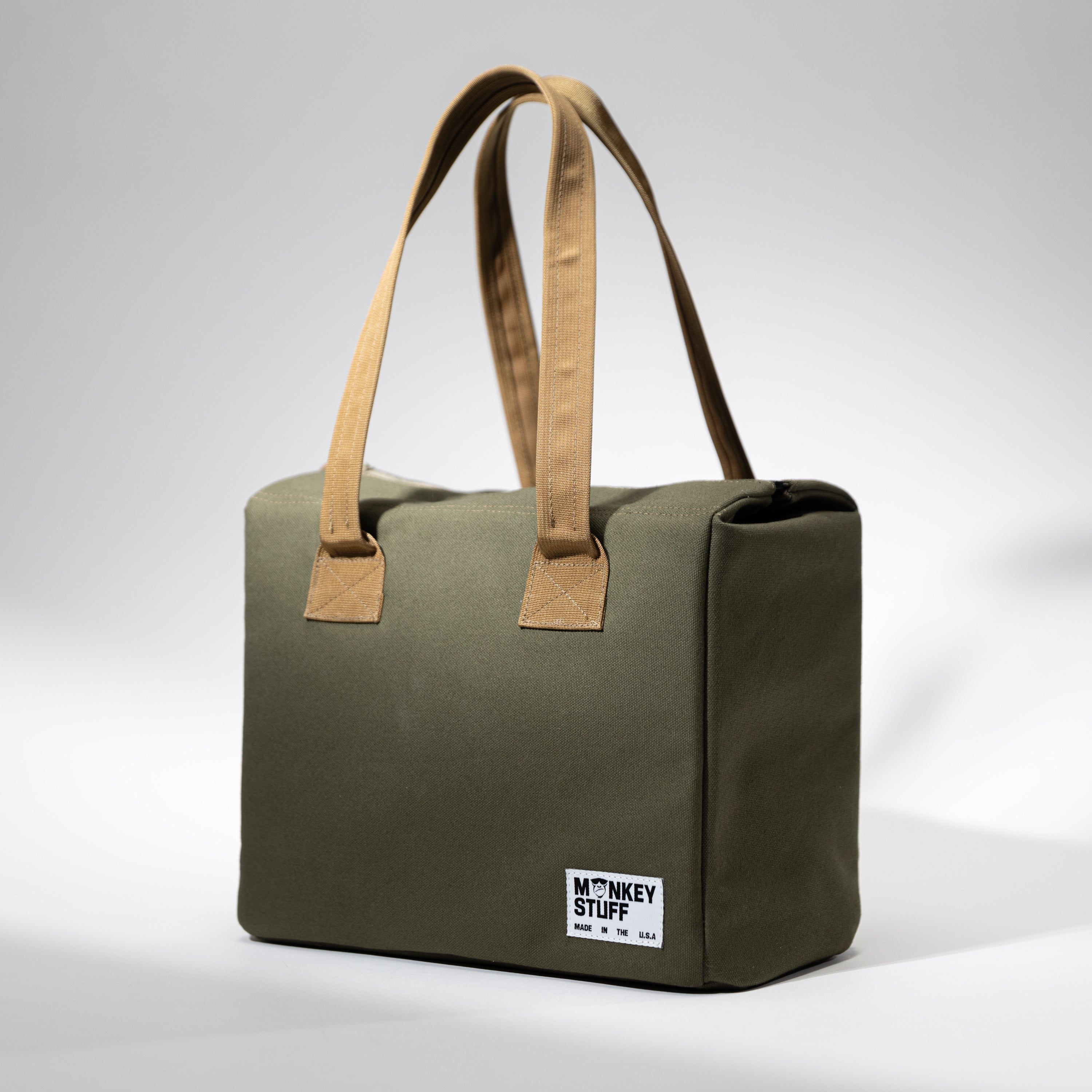 Monkey Stuff bowl bag — padded carrier designed to safely transport ceramic bowls and pottery
